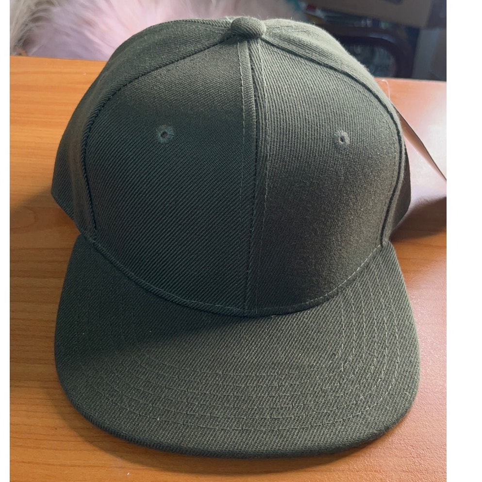 New Youth Snapback Hat Army Green HatCap N